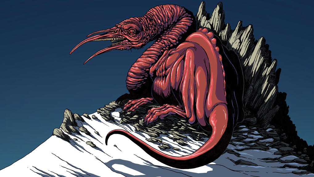 Ba'ask the Bloody, the Hated Wyrm; Procreate, 2025