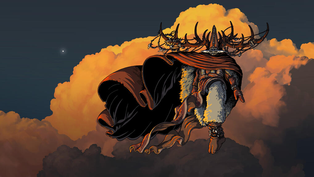 Oorak Cloud Rider, Wizard of the North; Procreate, 2026