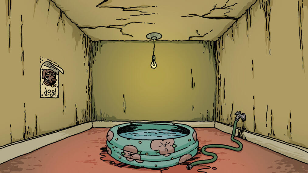 "Poolroom background"; Procreate, 2025