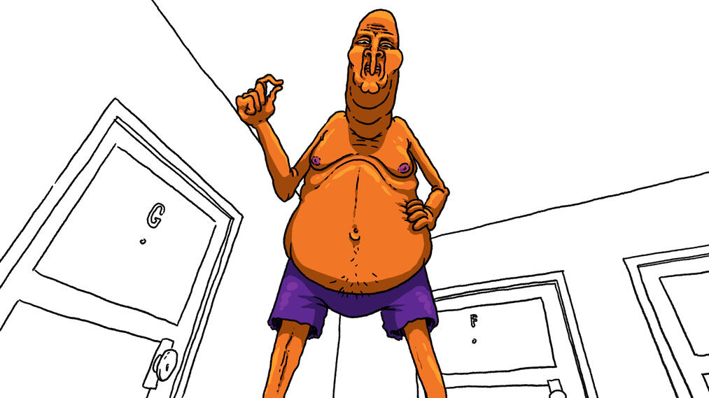 "Guy Perspective"; Procreate, 2025