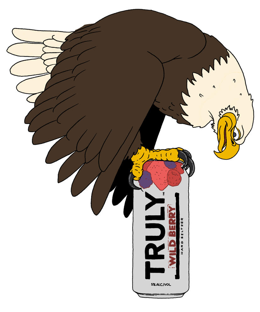 "Thieving Eagle"; Procreate, 2025